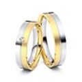 Juwelier-Schmuck Trauringe Regensburg 750er Weiß-/Gelbgold - 7712