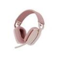 Logitech Zone Vibe 100 - Headset - ohrumschlieÃend - Bluetooth - kabellos - rosÃ©