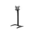 Peerless Flat Panel Stand SS560F - Aufstellung (Bodenplatte, Spalte, VESA-Adapter) - fÃ¼r Flachbildschirm - Aluminium, kaltgewalzter Stahl, Epoxidharz - Schwarz - BildschirmgrÃ¶Ãe: 81.3-190.5 cm (32"-75")