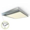 LED Panel Aufbaurahmen Classic 60x60cm silber Aufputz Montagerahmen