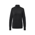 Tchibo Feinstrick-Rollkragenpullover - Schwarz - Gr.: M