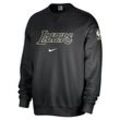 Los Angeles Lakers Standard Issue Nike Dri-FIT NBA-Sweatshirt mit Rundhalsausschnitt für Herren - Schwarz