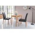 Essgruppe HOME AFFAIRE "Lea, TOPSELLER", schwarz, B:50cm, Sitzmöbel-Sets, Massivholz, verschiedene Ausführungen wählbar