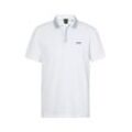 Poloshirt BOSS GREEN "Paddy 3", Herren, Gr. XXL, weiß (weiß100), Piquu00e9, Obermaterial: 92% Baumwolle, 8% Elasthan, unifarben, casual, regular fit, hoch geschlossener Ausschnitt, Kurzarm eingesetzt Bündchen, Shirts, mit Polokragen