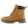 Schnürboots LEVI'S "Lennox", Damen, Gr. 39, beige, Lederimitat, casual, Schuhe, Blockabsatz, Schnürstiefelette, Boots, gepolsterter Schaftrand