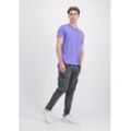 T-Shirt ALPHA INDUSTRIES "Alpha Industries Men - T-Shirts NASA Davinci T-Shirt", Herren, Gr. M, lila (electric violet), Obermaterial: 100% Baumwolle, Kurzarm, Shirts