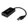 StarTech.com USB 3.0 auf Gigabit Netzwerk Adapter mit 2 Port USB Hub - Native Treiber-Unterstützung (Windows, Mac und Chrome OS) - Netzwerkadapter - USB 3.0 - Gigabit Ethernet x 1