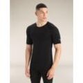 Icebreaker BodyfitZone™ Merino 150 Zone Thermo-Kurzarmshirt mit Rundhalsausschnitt - Mann - Black - Größe S