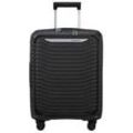 Hartschalen-Trolley SAMSONITE "UPSCAPE 55", Gr. B/H/T: 40cm x 55cm x 23cm 42 l, schwarz, Polycarbonat, modisch, Koffer, Trolley, Reisegepäck Handgepäck Hartschalenkoffer TSA-Zahlenschloss