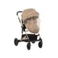 Kikkaboo Moskitonetz Kinderwagen, Insektenschutz, Universalgröße Mückennetz Tüll beige