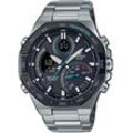 Smartwatch CASIO EDIFICE "ECB-950DB-1AEF", silber (silberfarben), Smartwatches, Solaruhr,Armbanduhr,Herrenuhr,Stoppfunktion, Phone Finder, Bluetooth