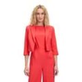 Jackenblazer BETTY BARCLAY "Betty Barclay Kurzblazer mit 3/4 Arm", Damen, Gr. 36, rot (poppy rot), Obermaterial: 86% Polyester, 14% Elasthan. Futter: 100% Polyester., Basic, normal kurz, Blazer, Material