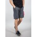 Shorts ALPHA INDUSTRIES "Alpha Industries Men - Shorts X-Fit Cargo Short", Herren, Gr. 4 XL, Normalgrößen, schwarz (charcoal heather), Obermaterial: 80% Baumwolle, 20% Polyester, Hosen