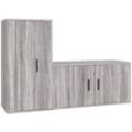 Vidaxl - 2-tlg. TV-Schrank-Set Grau Sonoma Holzwerkstoff