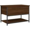 Sitzbank mit Stauraum Braun Eiche 70x42,5x47 cm Holzwerkstoff Vidaxl