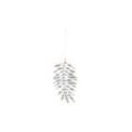 House Doctor Ornament aus Metall Leaf, Ø15cm, silber