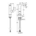 Hansa Ligna Einhebelmischer Waschtischbatterie 5535 Ausladung 116mm DN15 Chrom 55352203