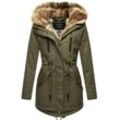 Navahoo Winterjacke Damen Baumwolle, grün