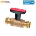 IMI Hydronic Engineering Heimeier Heizungskugelhahn GLOBOH-P 22 28 35 mm, mit Viega Pressanschluss SC-Contur