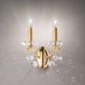 Austrolux Wandlampe Carmen II, Kristallglas, 24 K vergoldet