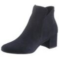 Stiefelette TAMARIS "Cika", Damen, Gr. 36, blau (dunkelblau), Textil, elegant, Schuhe, in veganer Verarbeitung