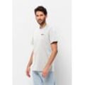 T-Shirt JACK WOLFSKIN "ESSENTIAL T M", Herren, Gr. L (52), weiß, Obermaterial: 100% Cotton organic; Kontrast: 100% Cotton organic, Shirts