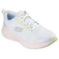 Sneaker SKECHERS "VAPOR FOAM-SMOOTH RIDE", Damen, Gr. 35, rosa (weiß, rosa), Textil, sportlich, Schuhe, Trainingsschuh, Schnürschuh in veganer Verarbeitung