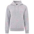 Hoodie ZWILLINGSHERZ "Hoodie "Hearts"", Damen, Gr. LXL (L/XL), grau (light grau melange), Sweatware, Obermaterial: 50% Baumwolle, 50% Polyester, modisch, regular fit hüftbedeckend, ohne Ausschnitt, Sweatshirts, Mini Me Style für Mütter & Töchter