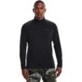 T-Shirt UNDER ARMOUR "TECH 2.0 1/2 ZIP", Herren, Gr. XS, schwarz, Obermaterial: 100% Polyester, sportlich, Langarm, Shirts