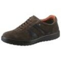 Sneaker JOMOS "Rallye", Herren, Gr. 39, schwarz (taupe, schwarz), Veloursleder, Glattleder, sportlich, Schuhe, Freizeitschuh, Halbschuh, Schnürschuh mit gepolstertem Schaftrand