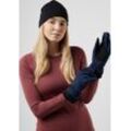 Fleecehandschuhe JACK WOLFSKIN "HIGHLOFT GLOVE WOMEN" Gr. L (42/44), blau (night, blau), Damen, 92% Polyester, 8% Elastane, Handschuhe