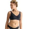 Bügelloser BH SLOGGI "ZERO Feel 2.0 Soft bra" Gr. L, N-Gr, schwarz, Damen, Single Jersey, Obermaterial: 76% Polyamid, 24% Elasthan, matt, unifarben, BHs, nahtlos und unsichtbar