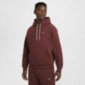 Nike Solo Swoosh Fleece-Hoodie für Herren - Braun