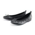 Leder-Ballerinas - Schwarz - Gr.: 37