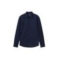 TOM TAILOR Herren Performance Hemd, blau, Uni, Gr. M