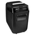 Fellowes AutoMax 200M Aktenvernichter mit Partikelschnitt P-5, 2 x 14 mm, bis 200 Blatt, schwarz