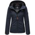 Outdoorjacke MARIKOO "Brombeere" Gr. XS (34), blau (navy), Damen, Obermaterial: 100% Polyester, Innenmaterial: 100% Polyester, Jacken, sportliche Übergangsjacke mit Kapuze