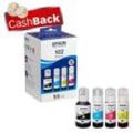 AKTION: EPSON 102/T03R64 schwarz, cyan, magenta, gelb Tintenflaschen, 4er-Set mit CashBack