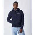 Kapuzensweatshirt CHAMPION "Hooded Sweatshirt", Herren, Gr. M (48/50), schwarz (nny), Jersey, Obermaterial: 70% Baumwolle, 30% Polyester, unifarben, sportlich, Langarm, Sweatshirts