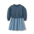 Tchibo Kinder-Sweatkleid - Blau - Kinder - Gr.: 134/140