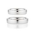 Trauring BRUNO BANANI "Schmuck Geschenk, Ehering Hochzeit Damenring Herrenring" Gr. 53, silber (silberfarben), Fingerringe, 53, 0,01 ct SI = kleine Einschlüsse mit Brillant, Silber 925 (Sterlingsilber), 5mm, wahlweise mit oder ohne Brillant, Made in Germany