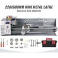 Mini-Metall-Drehmaschine 750W Variable Geschwindigkeit 50 bis 3000Rpm 220 x 600mm Präzisionsdrehbank für Metall Fräsen - Mophorn