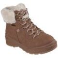 Winterboots SKECHERS "PARK CITY", Damen, Gr. 35, braun, Lederimitat, casual, Schuhe, Trekking Stiefel, Schnürstiefel mit Warmfutter