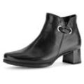 Stiefelette GABOR "St. Tropez", Damen, Gr. 37, schwarz, Glattleder, unifarben, elegant, Schuhe, mit Schmuckelement