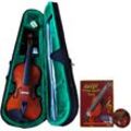 Violine CLIFTON "4/4", braun, Saiteninstrumente, Rechtshänder, mit Buch und CD