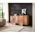 DELIFE Sideboard Naxxar 180 cm Akazie Natur 5 Türen, Dielenmöbel