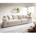 DELIFE Big-Sofa Justo 310x110 cm Chenille Beige, Big Sofas