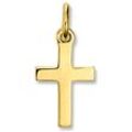 Kette mit Anhänger ONE ELEMENT "Kreuz Anhänger aus 333 Gelbgold", gold, Halsketten, Damen, Gelbgold 333, Damen Schmuckset - Set mit verstellbarer Halskette