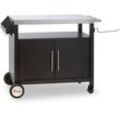 Grillwagen 103,5 x 59 x 81 cm, Silber/Schwarz Grilltisch mit großer Arbeitsfläche - Bbq-toro