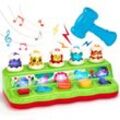 Mimiy - Babyspielzeug 1 Jahr alt, Montessori-Spielzeug mit Musik und Lichtern für 1, 2, 3, 4 Jahre alte Mädchen, Jungen, Pop-up-Spielzeug mit Tieren